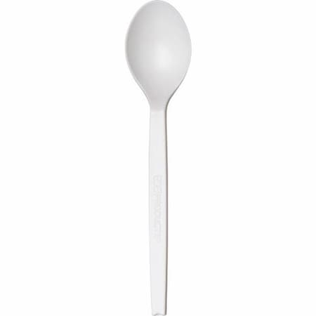 Wna-Comet Spoons, Plant Starch, 7inL, Natural White, 50PK WNAEPS003